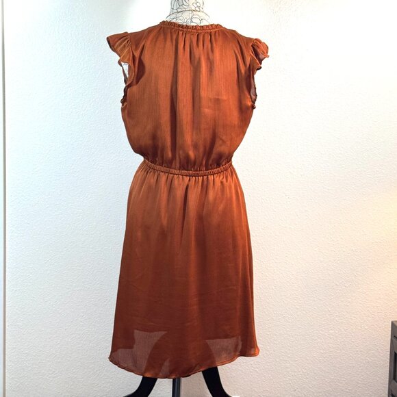 Rust Colored Sleeveless Dress - Picture 1 of 6